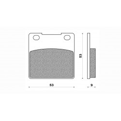 Τακάκια Daytona 36673 (FA063)(FD060) Τακάκια Daytona 36673 (FA063)(FD060)